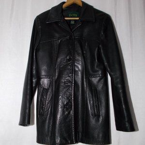 DANIER Genuine Leather Jacket Color Black Size 8-10